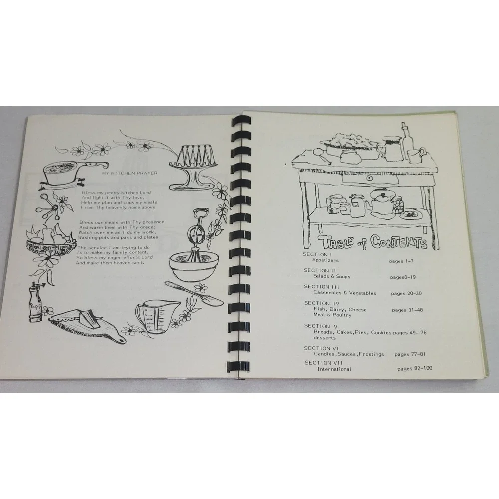 Church of the Ascension Recipe Book Virginia Beach VA Vtg 1977 Risque Adam & Eve